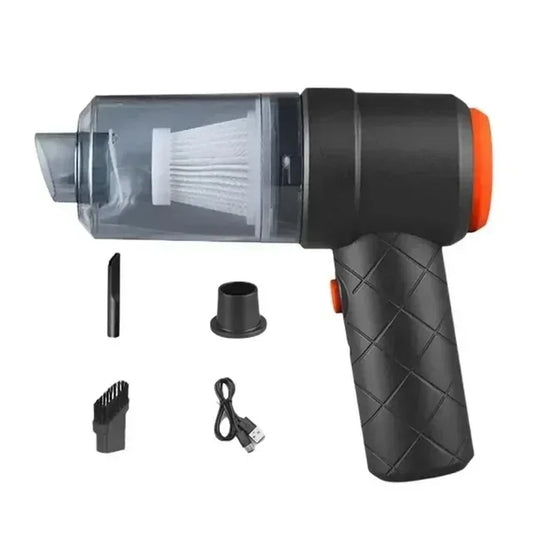9000Pa Wireless Car Vacuum Cleaner – USB Charging Portable Mini Wet & Dry Cleaner