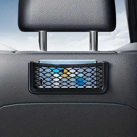 Auto Seat Side Mesh Storage Pocket – Flexible Net Holder