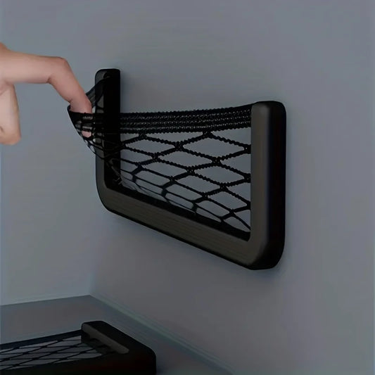 Auto Seat Side Mesh Storage Pocket – Flexible Net Holder