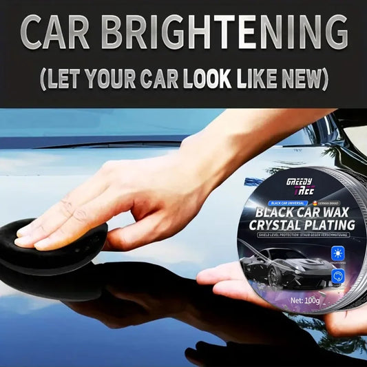 Black Automotive Wax – Polishing, Waterproof & Protective Liquid Wax for Paint, Metal, and Plastic
