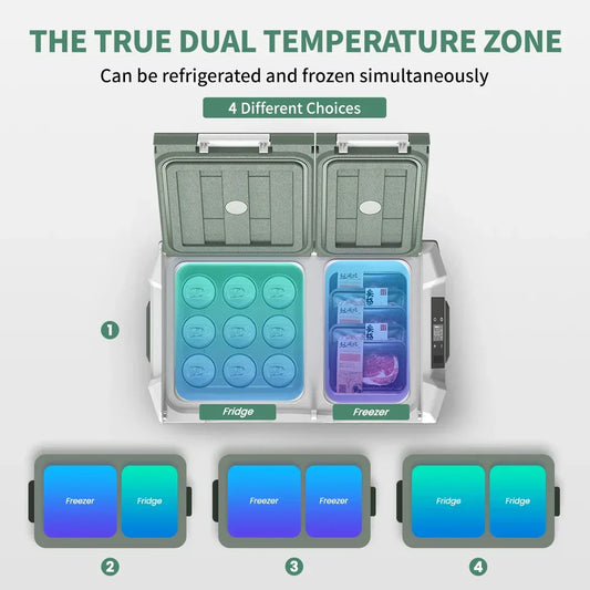 Alpicool NLS 20L/30L/40L Car Refrigerator – Portable Mini Fridge Freezer with Compressor